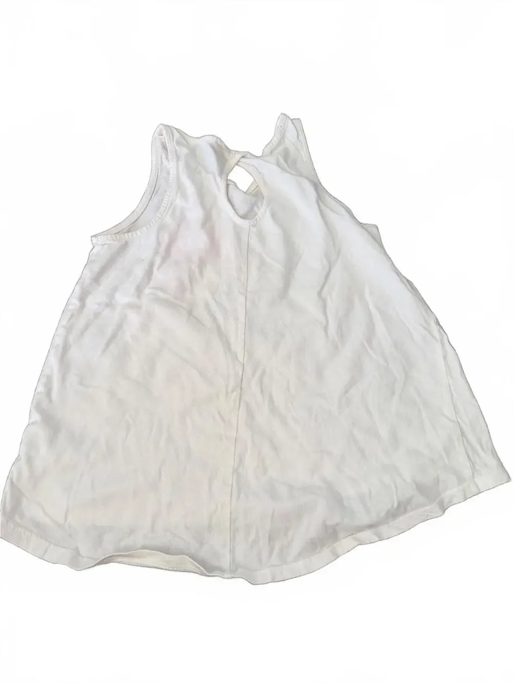 Gymboree Girls White Sleeveless Tank Top Size M (7-8)